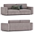 Modern Lema YAKI Sofa Crown 3D model small image 2