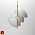 Varia Pendant Light White Black 3D model small image 3