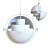 Varia Pendant Light White Black 3D model small image 5