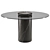 Modern Round Dining Table 1300mm 3D model small image 1