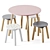Kids Table and Chairs Set by Jabadabado 3D model small image 4