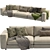 Sleek Turner 3-Seater Sofa 3D model small image 3