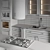 Modern Kitchen 3D Model Set 3D model small image 4