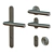 Karcher Design Style Door Handles 3D model small image 2