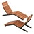 Park Lounger "River" Outdoor 3D model small image 3