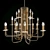 Elegant MILOSH TENDENCE Chandelier 3D model small image 1
