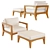 Zenhit Teak Lounge Set 3D model small image 1