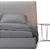 Luxury Bed by Desiree 3D model small image 4
