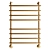 Golden Water Heated Towel Rail 3D model small image 2