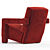 Modern Fabric Armchair Utrecht 2017 3D model small image 3