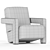 Modern Fabric Armchair Utrecht 2017 3D model small image 5