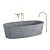 Modern Elegance Purist Bathtub Set 3D model small image 2