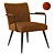 Vintage Velvet Armchair Ronda 3D model small image 1