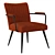 Vintage Velvet Armchair Ronda 3D model small image 2