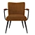 Vintage Velvet Armchair Ronda 3D model small image 4