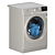 Electrolux EW7WR447W Washer-Dryer Combo 3D model small image 2