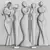 Sleek Sculpture Collection Bundle 3D model small image 3