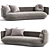 Modern Baixo Sofa 3D Model 3D model small image 1