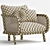 BuzziCane Armchair 3D Model V-Ray 3D model small image 3