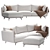 Stylish Nube Jeo Sofa Model 3D model small image 2