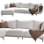Stylish Nube Jeo Sofa Model 3D model small image 3