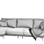 Stylish Nube Jeo Sofa Model 3D model small image 5