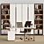 Modern Executive Desk with Golden Accents 3D model small image 1