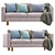 Modern Karlstad IKEA Sofa Model 3D model small image 2