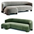 Elegant TARU Sofa by Ligne Roset 3D model small image 1