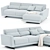 Elegant Bontempi Casa Mizar Sofa 3D model small image 1