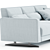 Elegant Bontempi Casa Mizar Sofa 3D model small image 2