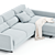Elegant Bontempi Casa Mizar Sofa 3D model small image 3