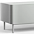 Modern Waves Design Sideboard 3D model small image 3