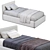 Modern Titti Single Bed Design 3D model small image 5