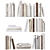 Minimalist Book Collection Set 3D model small image 5