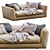 Luxury Ferlea Leather Sofa H01 3D model small image 7