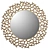 Elegant Gold Filigree Mirror 3D model small image 1