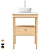Modern Ceramic Sink Vanity Set 3D model small image 2