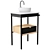 Modern Ceramic Sink Vanity Set 3D model small image 4