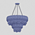 Luxury Crystal Chandelier Fixture 3D model small image 3