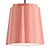 Gloss Blush Ceramic LED Pendant 3D model small image 1