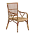 Sika Rattan Piano Chair 3D model small image 1