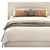 Minimalist Bed Frame Set 3D model small image 2