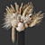 Big Pampas White Wedding Bouquet 3D model small image 1