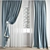 Polygonal Curtain Model Archive 3D model small image 1