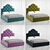 Vary Bed Collection King 3D model small image 5