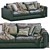 Ferlea Simple Leather Sofa 3D Model 3D model small image 2