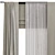 Refined Curtain Design 3D model small image 2