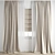 Polygonal Curtain Model Set 3D model small image 1