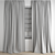 Polygonal Curtain Model Set 3D model small image 3